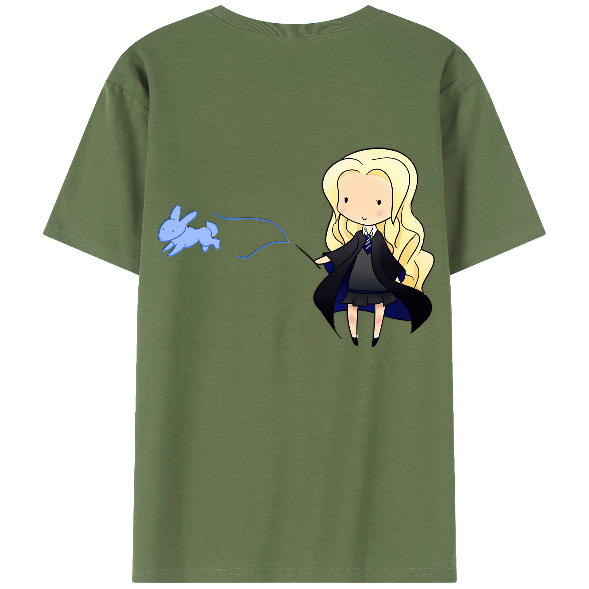 （画像用） Harry Potter ハリー・ポッターシリーズ 綿100％ メンズ半袖Tシャツ（バックプリント） 通気性